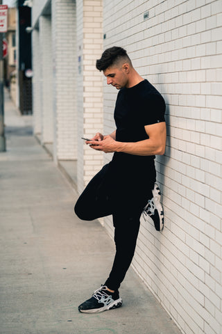 Ascetic Joggers -BLACK