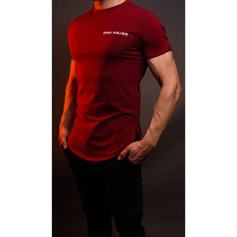 Reckless Wolf Tees -MAROON