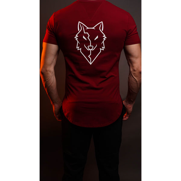 Reckless Wolf Tees -MAROON